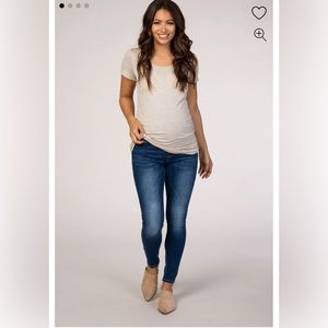 PinkBlush Blue Medium Wash Maternity Skinny Jeans size 28